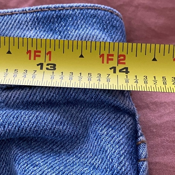 Lou & Grey Ankle Jeans Size 27, Mid Rise Light Wash Denim, Raw Hem - Picture 7 of 12